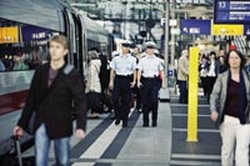 Bundespolizei Bahnsteig